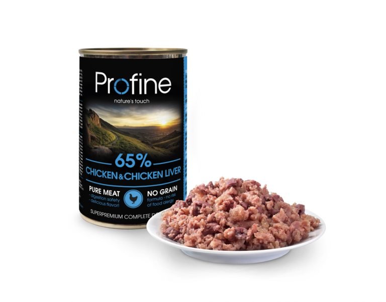 Ushqim për qen-Profine 65% Chicken & Chicken liver 400 gr