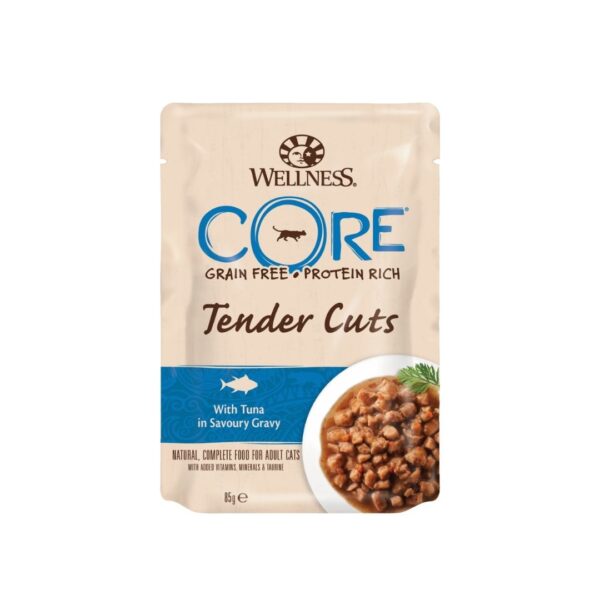 ushqim per mace me tuna Wellness Core