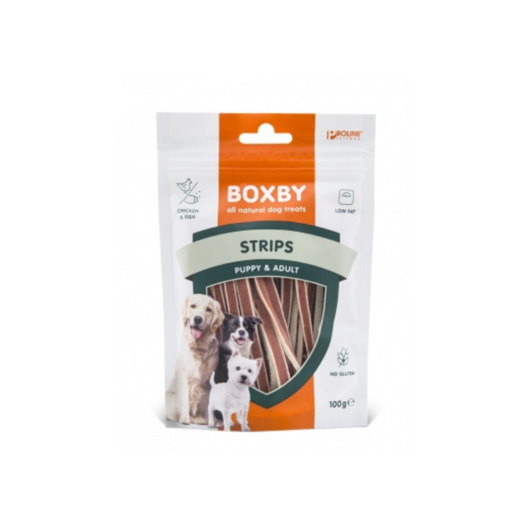 Snacks për qen-Boxby Strips 100gr