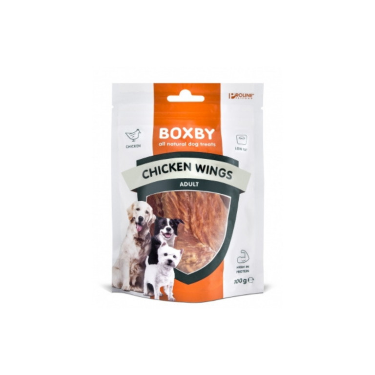 Snacks për qen-Boxby Chicken Wings 100 gr