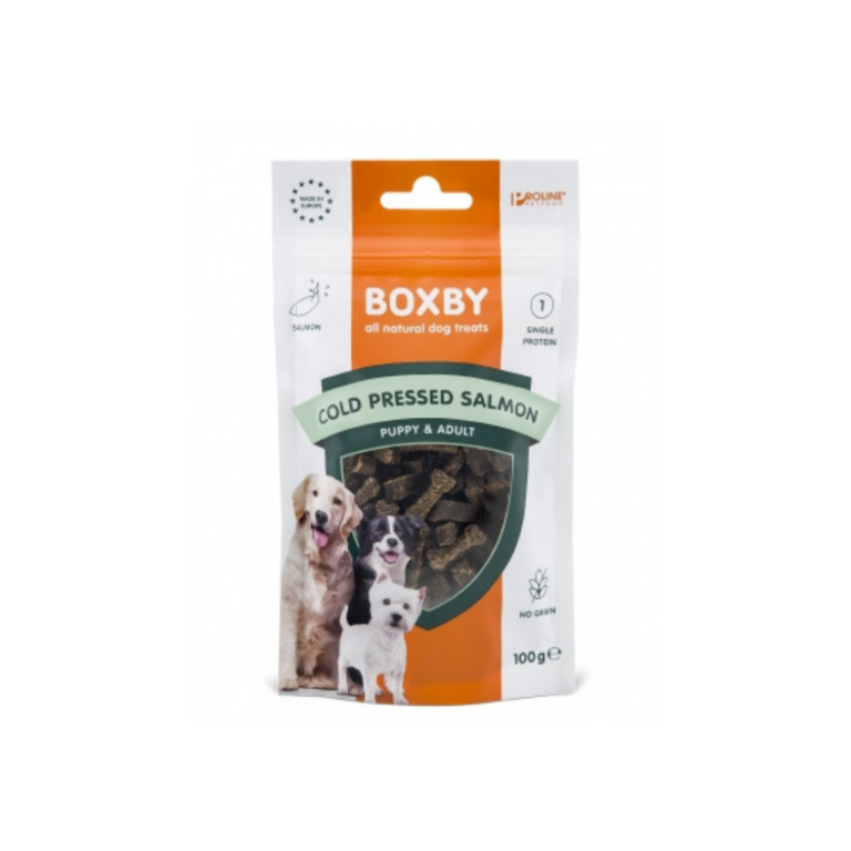 Snacks për qen-Boxby Cold Pressed Salmon Treat 100 gr