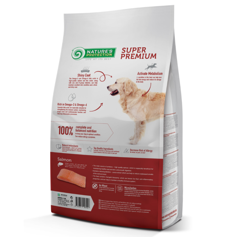 Ushqim për qen – Adult Extra Salmon Nature Protection 2 kg & 12 kg
