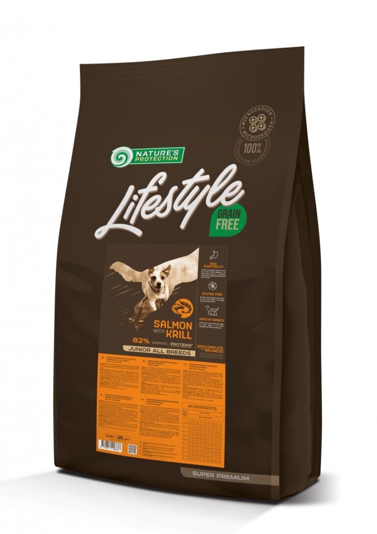 Ushqim për qen – Junior Lifestyle Salmon/Krill Natures Protection 1.5 kg