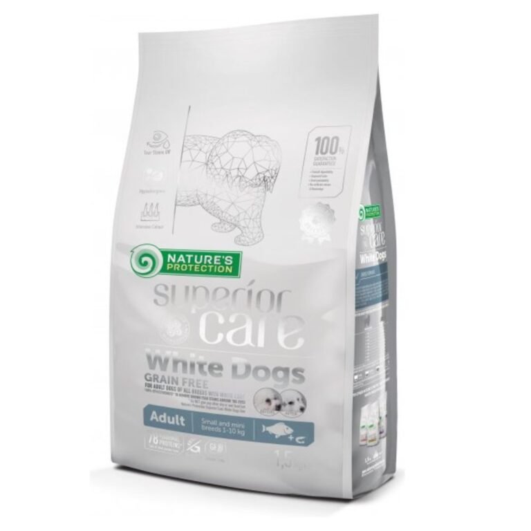 Ushqim për qen të vegjël – Adult White Fish Natures Protection 1.5 kg