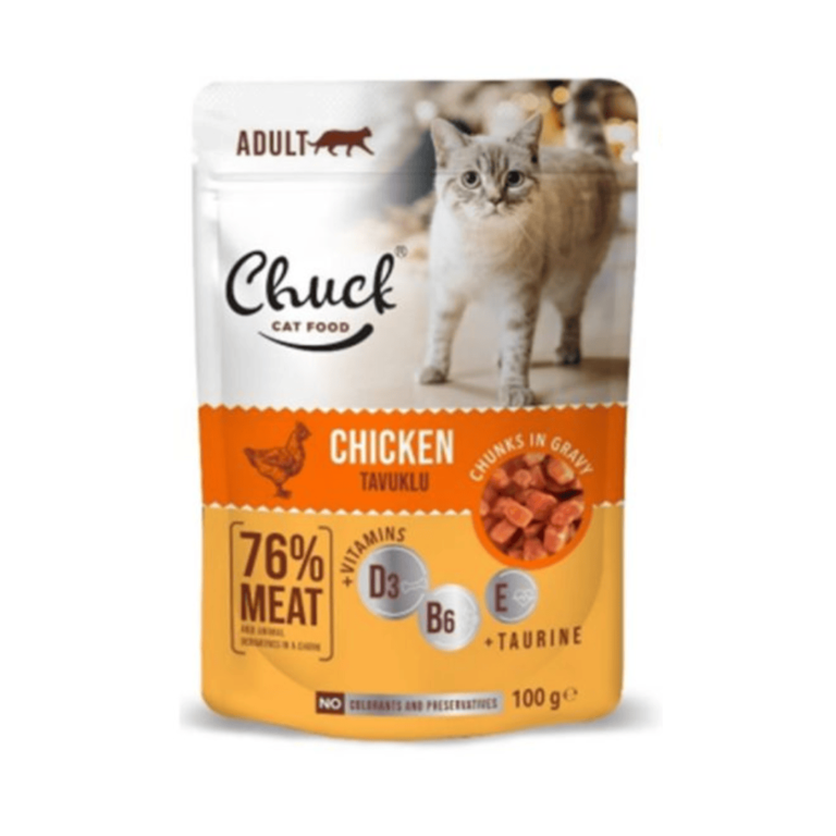 Chuck Pouch- Adult Cat- Chicken (100 gr)