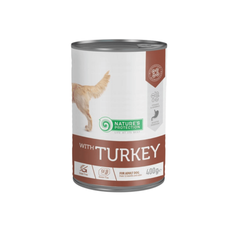 Ushqim për qen me mish gjel deti- Natures Protection (400 gr)