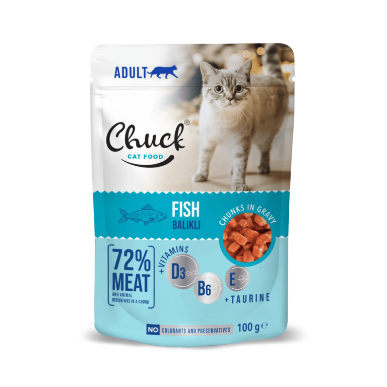 Chuck Pouch- Adult Cat- Fish (100 gr)