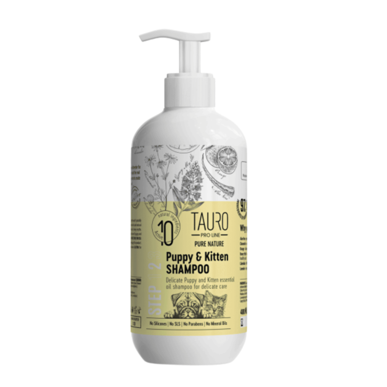 Shampo për kotele dhe qenushë – Tauro Pro Line (400 ml)