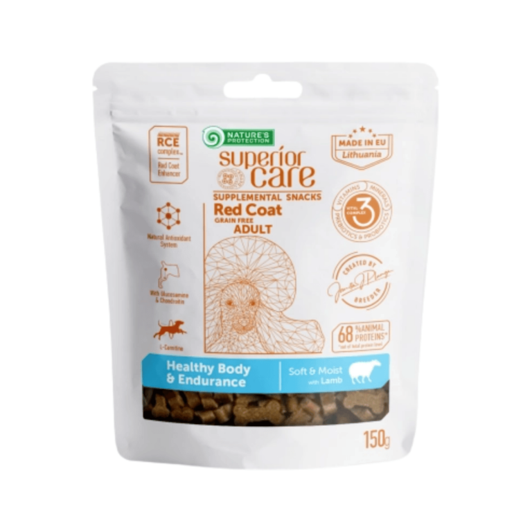 Snack me mish qingji për qen me gëzof të errët – Natures Protection (150 g)