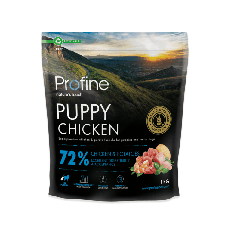 Ushqim për qenushë me mish pule – Profine Puppy Chicken (1 kg)
