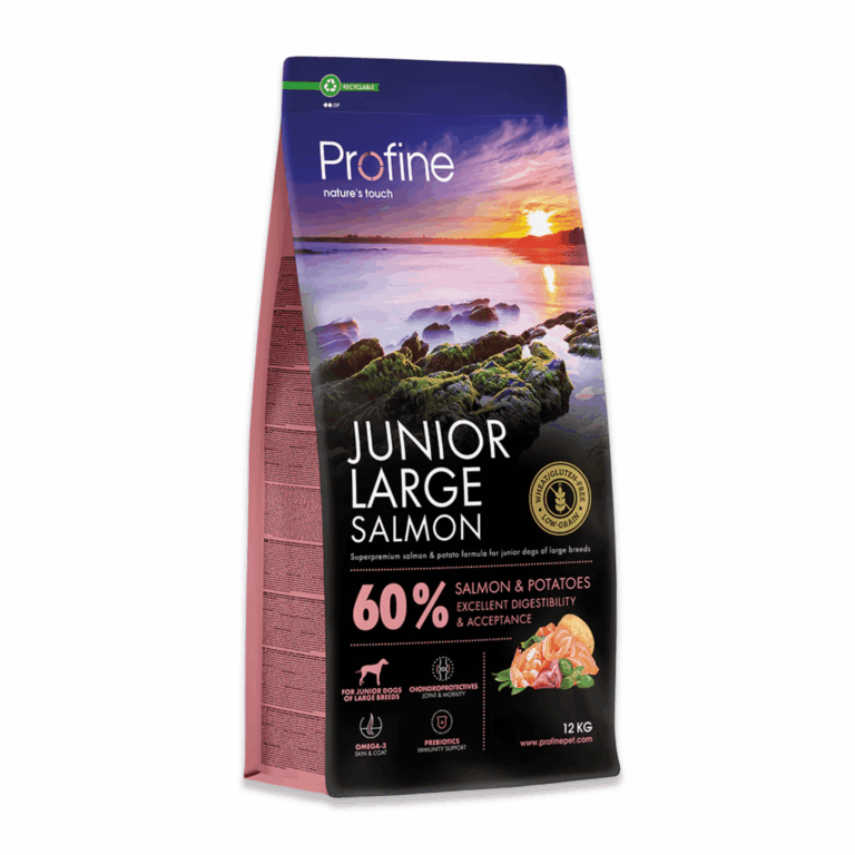 Ushqim me salmon për qenushët e racave të mëdha – Profine Junior Large Salmon (12 kg)