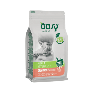 ushqim per mace te sterilizuara me salmon - oasy sterilised salmon
